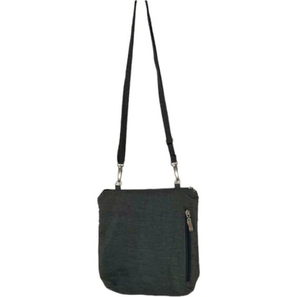 Baggallini Essential Crossbody With RFID - Gray - 9" x 9" x 2.25" - Picture 4 of 11